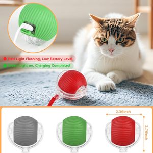 Cat <strong>Toy</strong> <strong>Kitten</strong> <strong>Toys</strong> <strong>for</strong> Indoor Interactive Kitty Ball <strong>Toy</strong> Speedy Tail 360&deg; Automatic Rolling Cat Ball - Product Image 6