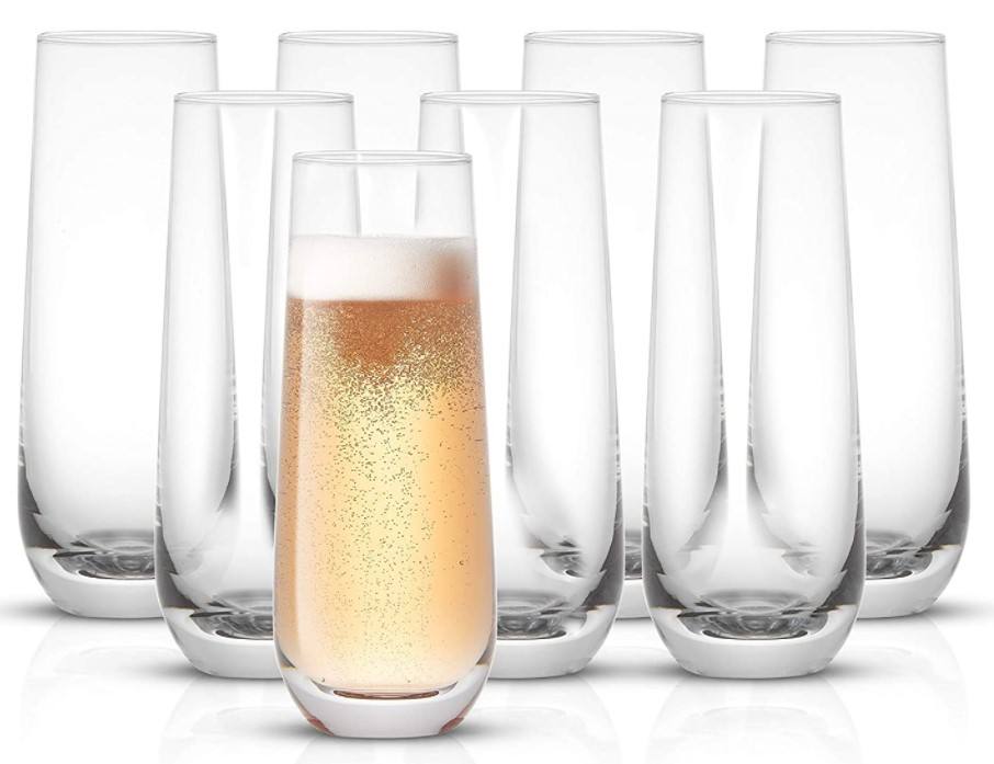 Wholesale Wedding  270ml 9oz Type Glass Stemless Champagne Flute