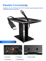 Tableta Digital Interactiva de 55 Pulgadas Compatible con Android y Windows con Ajuste Multiángulo para Navegación en Centros Comerciales/Negocios