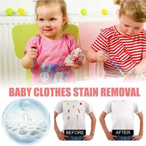 Wiieey नई उत्पाद 60ML नई थोक बच्चे को कपड़े दाग को हटाने मूस हटाने जिद्दी दाग के कपड़ा सफाई तरल स्प्रे - Product Image 4