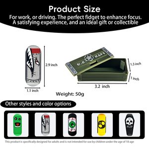 Set di Giocattoli Magnetici Kickflip per Adulti, <span class=keywords><strong>Mini</strong></span> Skateboard da Dito Stampato in 3D, Giocattolo Antistress da Scrivania - Product Image 5