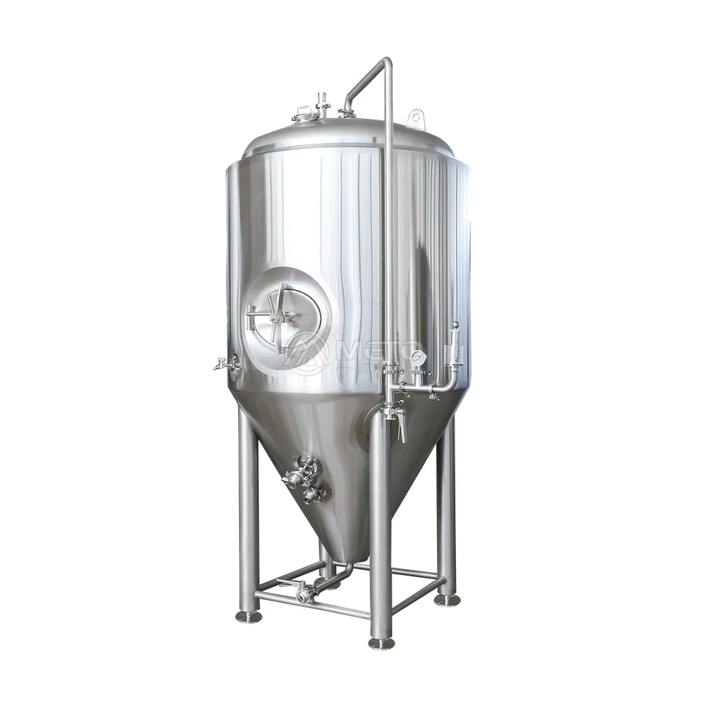 Serbatoio di fermentazione birra conica in acciaio inox METO 2000L 20HL con Top Manway