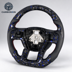 Volant sport personnalisé en fibre de carbone pour Ford F-150 – Amélioration et modification du volant de course haute performance - Product Image 2