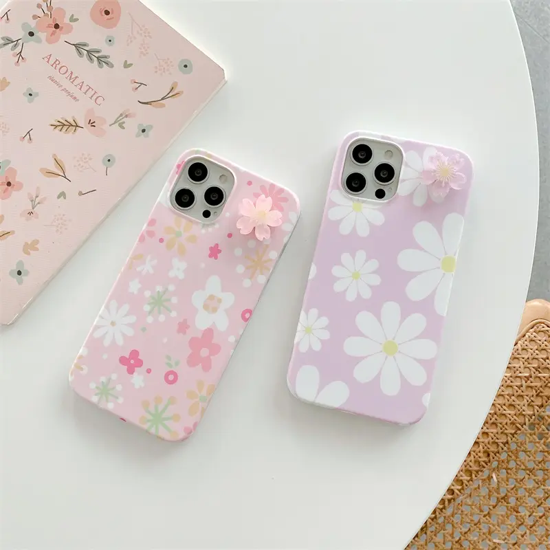 Groothandel Designer Pretty Girl Bloemen Modieuze Mobiele Telefoon Case Voor Iphone 11 12 Pro Max