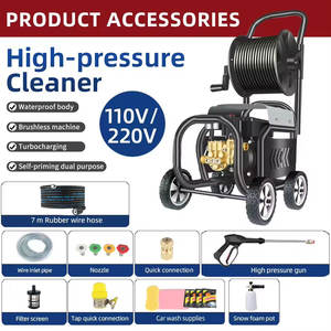 Idropulitrice portatile ad alta potenza 110V idropulitrice autoadescante a pressione per la pulizia dell'auto - Product Image 5