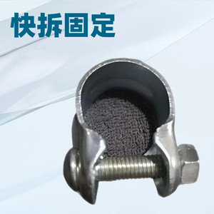 Abrazadera para tija de sillín de bicicleta, ajustable, de metal, ajuste universal, color plateado - Product Image 5