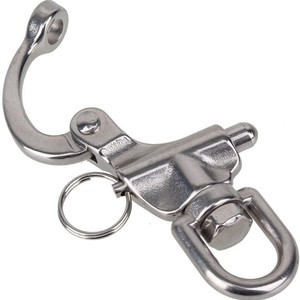 Eda T316 Stainless Steel Spring Swivel Shackle <b>Quick</b> <b>Connector</b> Marine Yacht Hardware Accessory - Product Image 3