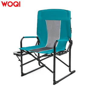 Silla de Director Woqi con Marco de Aluminio, Capacidad de Carga de 120 kg, Silla Plegable para Camping con Mesa Lateral, Uso en Exteriores y Jardín - Product Image 1