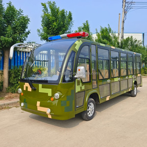 Autobús turístico eléctrico de 17 asientos, coche patrulla de seguridad del campus, autobús de cuatro ruedas de color ventilador - Product Image 4