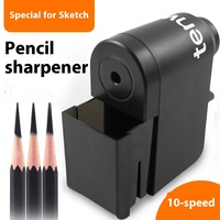 Nouveau électronique 8029 plastique astronomique croquis Art étudiants spécial charbon de bois taille-crayon Simple main conception