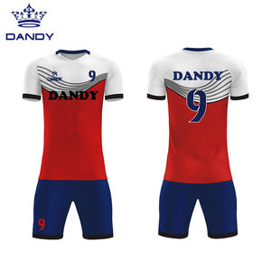 Sublimación personalizada Transpirable Nombre Kits del equipo de fútbol Ropa de fútbol - Product Image 4