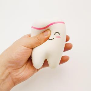 Custom Logo Tooth Shape Stress <b>Ball</b> Soft <b>Squeeze</b> Tooth Stress Relief Toys for Business Promotion - Product Image 3