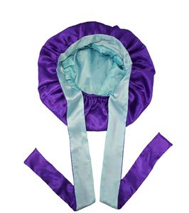 Custom Logo Shiny Bling Rhinestone <b>Bonnet</b> Women Double Layer <b>Silk</b> <b>Bonnets</b> and Satin <b>Hair</b> Wraps With Tie Band - Product Image 1