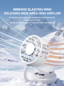 Ventilateur portable magnétique One Touch à refroidissement rapide en céramique, grand débit d'air, multi-formes pour extérieur, bureau et table - Product Image 2