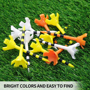 ทีพลาสติกสำหรับกอล์ฟแบบทนทาน ขนาดใหญ่ 83 มม. ฐานต่ำ 70 มม. รับทำโลโก้ ดีไซน์ห้าแฉก - Product Image 5