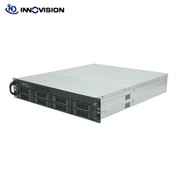 Boîtier de serveur compact 2U 8 baies pour montage en rack, longueur 520 mm, compatible carte mère ATX, boîtier de serveur 2U