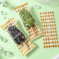 Sac d'emballage pour sucettes glacées, crème glacée, plastique alimentaire, thermoscellable, transparent, imprimé sur mesure, emballage pour desserts congelés