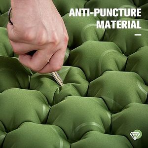 WOQI Ultraligero Resistente al desgaste Plegable Impermeable 4 Estaciones Colchoneta para dormir con almohada Colchoneta para acampar - Product Image 3