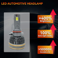 Ampoules de phare LED pour voiture LELANPU H3 D4S T10 9005 HB3, 24V, H4 Canbus H7, pour moto, camion, feu de recul, 85W A886