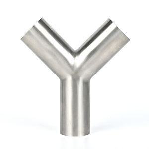 Vệ sinh thép không gỉ SS304/SS316L 28wb đúng Hàn Y loại ống Tee OEM ODM mông hàn TEE <span class=keywords><strong>1</strong></span>/2 "-<span class=keywords><strong>4</strong></span>" Ống phù hợp đánh bóng - Product Image 1