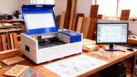 Machine de gravure laser CO2 de bureau, laser 100 watts, 40/50/60/80, haute vitesse, acrylique, papier, bois, cuir, sceau, tampon, découpe de caoutchouc