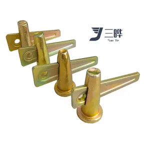 Factory Price 200l 300l Al Form Wall Ties Mivan Shuttering 50mm Yellow Zinc Stub Pin And Wedge System