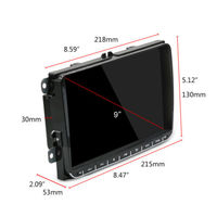 Autoradio Android 8.1 de 9 pouces pour VW Golf MK5 Polo GPS Sat Nav Radio 2 Din