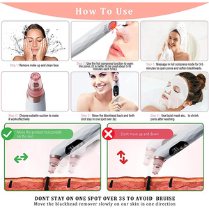 Dissolvant de points noirs pour le visage nettoyant électrique contre l'acné <span class=keywords><strong>point</strong></span> <span class=keywords><strong>noir</strong></span> <span class=keywords><strong>aspirateur</strong></span> outil taches noires nettoyeur de pores - Product Image 6