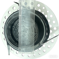 Diffuseur d'air moderne Lishine en plastique, ultra-fin, sans cadre, encastré, durable, réglable, pour ventilation et retour d'air facile