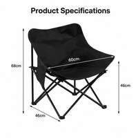 Chaise de camping pliable portable pour adultes et enfants, cadre pliable, tissu Oxford 600D, logo personnalisé, motif, pour l'extérieur