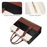 Sac à ordinateur portable en cuir LOVEVOOK de luxe pour femmes, 15,6 pouces, haute qualité, imperméable, style bandoulière, sac de voyage en polyester
