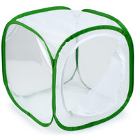 Boîte de présentation pliable et portable en maille transparente pour plantes vertes en pot d'intérieur, modèle MY-021, idéale pour l'exportation transfrontalière