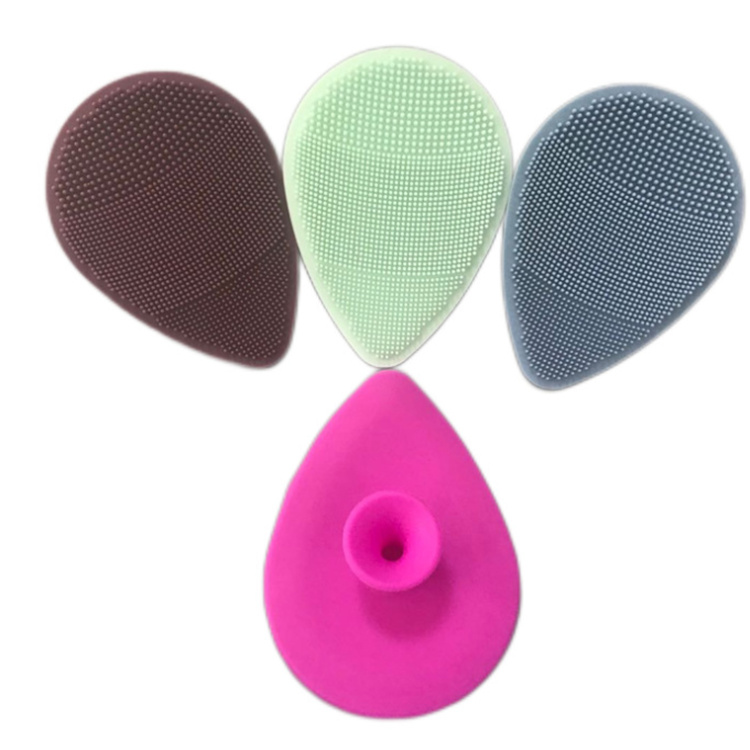Silicone Face Scrubber Cleanser Brush Pad Handheld Manual Massager Exfoliator for Facial Cleansing Brush