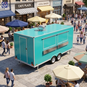 Remorques de restauration de rue personnalisées CAMPTRL entièrement équipées, camions de restauration, chariots à café, crêpes, bubble tea, fast-food - Product Image 1