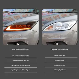 Nouvel ensemble de phares LED 12V 8000K avec feux de jour et clignotants séquentiels pour Ford Focus Classique 2009-2014 - Product Image 2