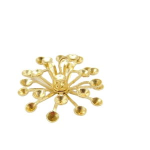Estambres y centros de flor de cobre hechos a mano de tres capas para fabricación de joyas, venta al por mayor, personalizables de fábrica - Product Image 3