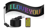 Écran LED couleur pour voiture fabriqué en Chine, yeux de démon flexibles pour camion, sept tailles disponibles, décoration amusante pour vitres de voiture