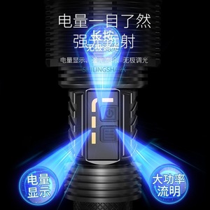 Projecteur LED rechargeable Smiling Shark P360, haute puissance, longue portée, lampe de travail extérieure - Product Image 1