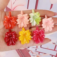 Nouvelles perles multicolores en poudre de coquillage pressée 3D en forme de fleur de lys trompette à trou droit, accessoires de bijoux hawaïens DIY pour boucles d'oreilles et colliers
