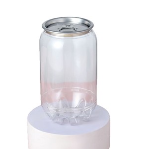 Tùy Chỉnh 200-650Ml Pet Nhựa Dùng Một Lần Trong Suốt Đồ Uống Chai Lon Rỗng Lon Rỗng Cho Nước Trái Cây Trà Sữa Cà Phê - Product Image 5