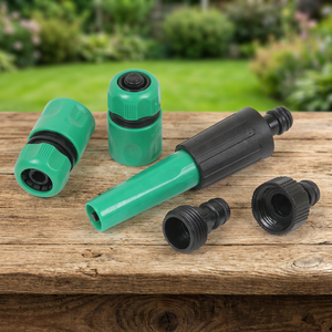 Pistolet d'arrosage de jardin en plastique vert réglable avec contrôle du débit variable pour pulvérisation à longue distance - Pistolets d'arrosage de jardin à eau - Product Image 3