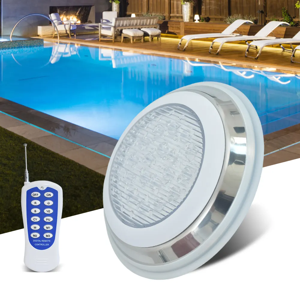 Lampe LED pour piscine d'eau Décoration de jardin RVB Lampe de piscine Lampe de paysage Lampe de piscine