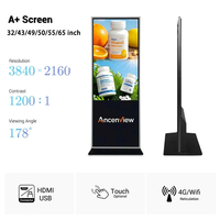 Reproductor de Publicidad LCD Vertical de Alta Definición 4K IP54 para Interiores, con Animación Gráfica Digital, de Alta Gama