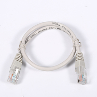 Cables de Conexión Ethernet CAT5 Premium para Redes Industriales de IoT con Transmisión de Datos de Alta Velocidad, 0.4m, Color Beige