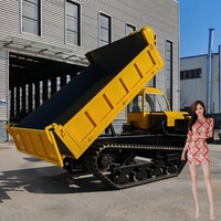 Mini-dumper chenillé amphibie 6 tonnes, camion transporteur chenillé économique à vendre