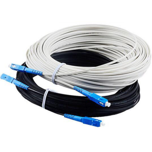 Corning/Yofc Fiber Optic Cable 1-4 Core GJXH/GJXFH Steel Wire FTTH Drop LSZH/PVC Outer Sheath 25 Year Warranty G657A Telecom