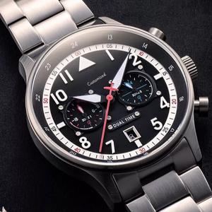 นาฬิกาข้อมือผู้ชาย Shi Ying Luxury Chronograph ระบบจับเวลา กลไกญี่ปุ่น ตัวเรือนสแตนเลส กระจกแซฟไฟร์ กันน้ำ - Product Image 3