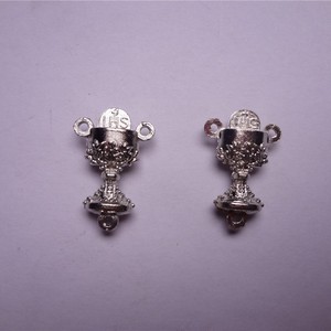 Three Stone Pendants Tibetan Silver Cross Design Jewelry Charms Necklace Accessories Origin Jinhua Production ACC200005 - Product Image 3