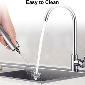 260420 Automatic Foam Maker Steamer Handheld Coffee Whisk Electric Silver Milk Frother Promotional <b>Gift</b> - Product Image 4