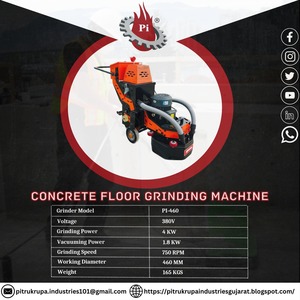PITRU KRUPA INDUSTRIES Equipo Industrial para Pulir Concreto, Pulidora de Superficies de Piso 380V 1.8KW para Pulido de Concreto y Epoxi - Product Image 3